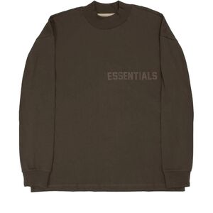 Fear of God Essentials Long-Sleeve Tee 'Off Black' Size L